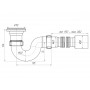 Сифон Ани д/душ. поддона 1.1/2*40 с гибк. трубой 40*50