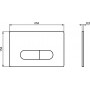 Инсталляция Ideal Standard PROSYS FRAME 120 M с панелью смыва "овал в квадрате", хром