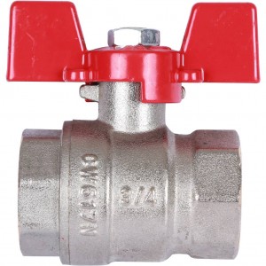 Кран шаровый Rommer 3/4"  ВН/ВН, ручка бабочка