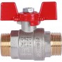 Кран шаровый Rommer 3/4"  НР/НР, ручка бабочка