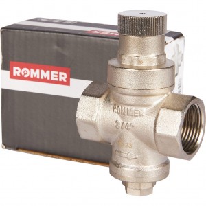 Редуктор давления ROMMER PN16 вн/вн 3/4" без подключения манометра