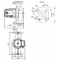 Насос циркуляционный Shinhoo BASIC 40-16SF, фланцевый 380В