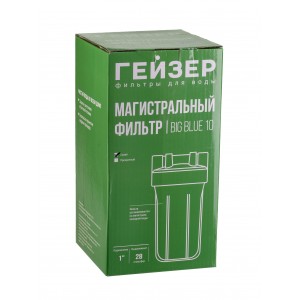 Корпус Гейзер C23 10BB 1" синий для холодной воды, с латунными вставками