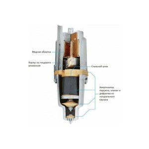 Насос вибр. "Бавленец-М" БВ 0,12-40-У5, 6м (верхний забор)