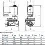 Клапан электромагнитный Unipump BCX-25 1" (нормально закрытый)