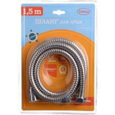 Шланг д/душа MELODIA ANTI-TWIST M22*1/2"конус нерж. d14мм, L=150см 2-й зажим MKP20348BL