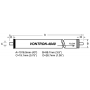 Мембрана ULP11-4040 - Vontron, 0,25 куб.м/ч при 150 psi (1,03 Mpa) и 1500 ppm NaCl