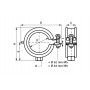 Хомут KSB1 одновинтовой, с epdm M8  40-43мм, Walraven